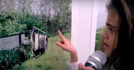 Image for Brigette (6 years old) leads a group of visitors on a walking tour through my exhibition @ MONA Detroit