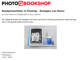 Image for In Passing Boekpresentatie @ PhotoQ Bookshop